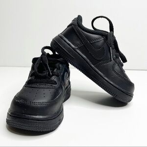 Nike Air Force 1 Black/Black Basketball Shoes 314194-009